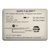 Safe-T-Alert 25-741-WT Mini Dual LP/CO Alarm - 12V, 25 Series Surface Mount, White