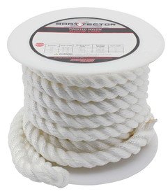 Extreme Max 3006.2837 BoatTector Twisted Nylon Dock Line - 3/4" x 30' White