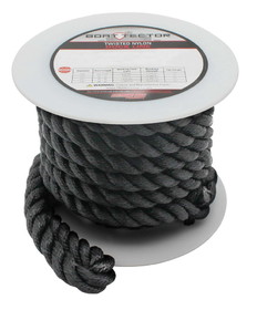 Extreme Max 3006.2876 BoatTector Twisted Nylon Dock Line - 3/4" x 50', Black