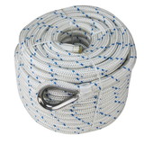 Extreme Max 3006.2547 BoatTector Double Braid Nylon Anchor Line with Thimble - 3/4