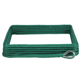Extreme Max 3006.2645 BoatTector Solid Braid MFP Anchor Line with Thimble - 3/8" x 100', Forest Green
