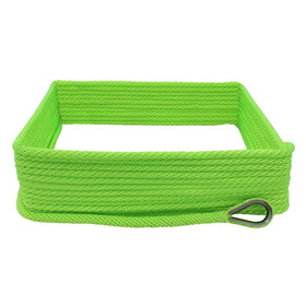Extreme Max 3006.2675 BoatTector Solid Braid MFP Anchor Line with Thimble - 3/8" x 150', Neon Green