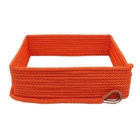 Extreme Max 3006.2672 BoatTector Solid Braid MFP Anchor Line with Thimble - 3/8" x 150', Neon Orange