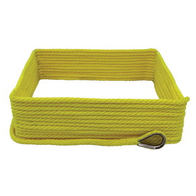 Extreme Max 3006.2678 BoatTector Solid Braid MFP Anchor Line with Thimble - 3/8" x 150', Neon Yellow