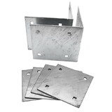 Extreme Max 3005.5516 Dock Inside Corner Bracket Kit - Includes Two Inside Corners and Four Backer Plates