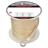 Extreme Max 3006.2252 BoatTector Premium Double Braid Nylon Anchor Line with Thimble - 3/8