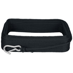 Extreme Max 3006.3442 BoatTector Solid Braid MFP Anchor Line with Snap Hook - 1/2" x 150', Black