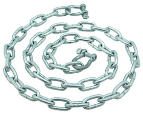 Extreme Max 3006.6572 BoatTector Galvanized Steel Anchor Lead Chain - 5/16" x 5' with 3/8" Shackles