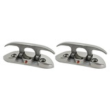 Extreme Max 3006.6631.2 Folding Stainless Steel Cleat - 4-1/2