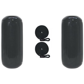 Extreme Max 3006.7312.2 BoatTector HTM Inflatable Fender Value 2-Pack - 10" x 27", Black