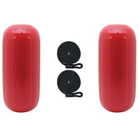 Extreme Max 3006.7462.2 BoatTector HTM Inflatable Fender Value 2-Pack - 6.5" x 15", Bright Red