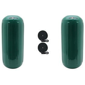 Extreme Max 3006.7471.2 BoatTector HTM Inflatable Fender Value 2-Pack - 6.5" x 15", Forest Green