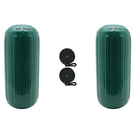Extreme Max 3006.7486.2 BoatTector HTM Inflatable Fender Value 2-Pack - 8.5" x 20", Forest Green