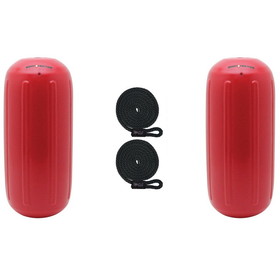 Extreme Max 3006.8501.2 BoatTector HTM Inflatable Fender Value 2-Pack - 10" x 27", Bright Red
