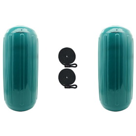 Extreme Max 3006.8515.2 BoatTector HTM Inflatable Fender Value 2-Pack - 10" x 27", Teal