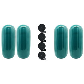 Extreme Max 3006.8515.4 BoatTector HTM Inflatable Fender Value 4-Pack - 10" x 27", Teal
