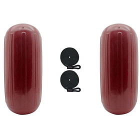 Extreme Max 3006.8527.2 BoatTector HTM Inflatable Fender Value 2-Pack - 10" x 27", Cranberry