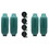 Extreme Max 3006.8547.4 BoatTector Inflatable Fender Value 4-Pack - 10" x 30", Forest Green