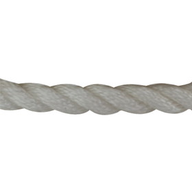 Sea-Dog 301110150WH-1 Twisted Nylon Anchor Line with Thimble - 3/8" x 150', White