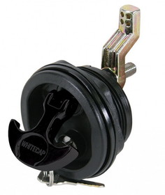Whitecap 3226BC Locking Nylon T-Handle - 3", Black