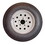 Americana Tire and Wheel 32401 Economy Radial Tire and Wheel ST205/75R15 C/5-Hole - Painted Silver Modular Rim