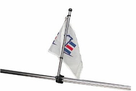 Sea-Dog 327122-1 Adjustable Rail Mount Flag Pole - 15-1/4"