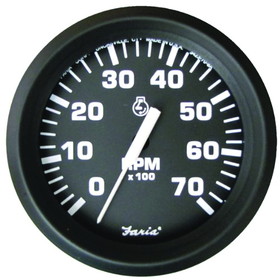 Faria 32805 Euro Tachometer (7000 RPM) - 4", Black