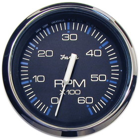 Faria 33710 Chesapeake Stainless Steel Tachometer (6000 RPM) - 4", Black