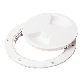 Sea-Dog 337160-1 Screw Out Deck Plate - 6.5", White