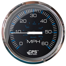 Faria 33749 Chesapeake Speedometer Without LCD - Black SS