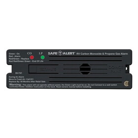 Safe-T-Alert by MTI Industries 35-741-BL Dual LP/CO Alarm - 12V, 35 Series Surface Mount, Black