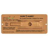Safe-T-Alert by MTI Industries 35-742-BR Dual LP/CO Alarm - 12V, 35 Series Flush Mount, Brown