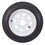 Americana Tire and Wheel 3S030 Economy Bias Tire and Wheel ST175/80D13 B/4-Hole - White Pinstripe Spoke Rim