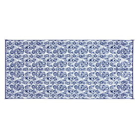 Camco 42841 Swirl Awning Leisure Mat - Blue 8' x 16'