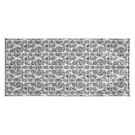 Camco 42843 Swirl Awning Leisure Mat - 8' x 16', Charcoal