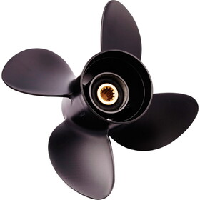 Solas 4413-133-13 Amita 4 Aluminum 4-Blade Propeller - RH, 13.25" Diameter x 13" Pitch x 13-Spline