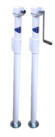 Rieco Titan 44321 Mechanical Four Corner Jack With C-Ring Clamp - White Jack, 2 Pack