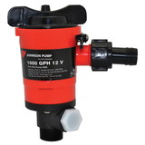 Johnson Pump 48903 Aerator/Livewell Pump, Twin Outlet Ports - 1000 GPH