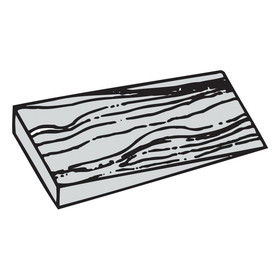 Backes Wood Products 5.5X10.5X1 Wedge Blocks - 1" x 5.5" x 10.5", 30 Per Bundle