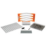 Extreme Max 5001.5484 108-Stud Track Pack with Round Backers - 1.25