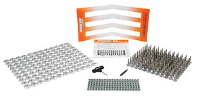 Extreme Max 5001.5502 120-Stud Track Pack with Round Backers - 1.40" Stud Length