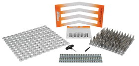 Extreme Max 5001.5529 144-Stud Track Pack with Round Backers - 1.625" Stud Length