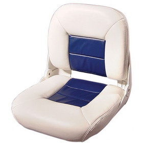 Tempress 54678 Navistyle Low-Back Boat Seat - White/Blue