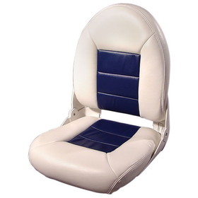 Tempress 54913 Navistyle High-Back Boat Seat - White/Blue