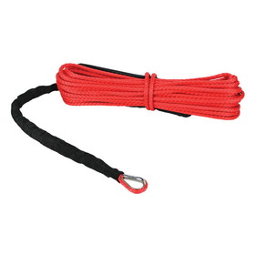 Extreme Max 5600.3206 "The Devil's Hair" Synthetic ATV / UTV Winch Rope - Red