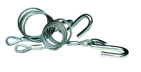 Tie Down 59539 Hitch Cables with Wire Safety Latch Class III - 5,000 lbs., Galvanized