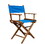 Whitecap 60041 Teak Director's Chair - Blue Seat Cover