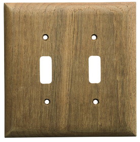 Whitecap 60176 Teak Double Switch Cover