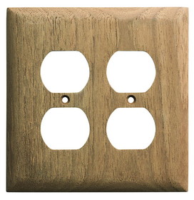 Whitecap 60177 Teak Double Duplex Receptacle Cover