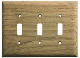 Whitecap 60179 Teak Triple Switch Cover